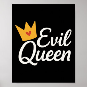 Poster Sy Evil Queen Crown drôle Costume