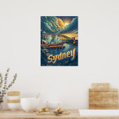 Poster Sydney à la nuit : Élégance à l'Opéra (Cuisine)