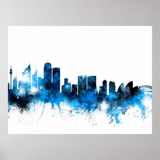 Poster Sydney Australia Skyline (Devant)