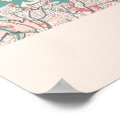 Poster Sydney - Australie Chalk City Map (Coin)