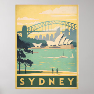Poster Sydney, Australie - Vues remarquables