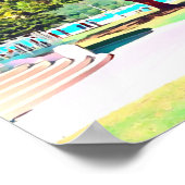 Poster Sydney Balmoral Beach blanc Rotunda (Coin)