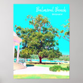 Poster Sydney Balmoral Beach blanc Rotunda (Devant)