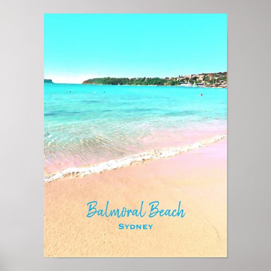 Poster Sydney Balmoral Beach paysage naturel (Devant)