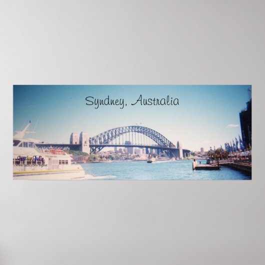 Poster Sydney Harbour Bridge, Australie (Devant)
