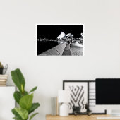 Poster Sydney Opera House B&W (Bureau à domicile)