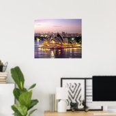 Poster Sydney Opera House in the Evening (Bureau à domicile)