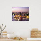 Poster Sydney Opera House in the Evening (Cuisine)