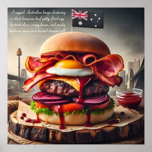 Poster Sydney Sizzle Burger (Devant)