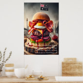 Poster Sydney Sizzle Burger 24x36 (Cuisine)