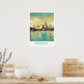Poster Sydney Travel Print Wall Art (Cuisine)