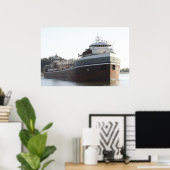 POSTER SYKÈQUES WILFRED BULK FREIGHTER (Bureau à domicile)