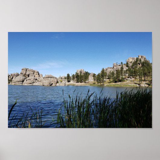 Poster Sylvan Lake, Black Hills, Custer, Dakota du Sud (Devant)