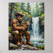 Poster Sylvan Sanctuary : Le doux Touch de Bigfoot (Devant)