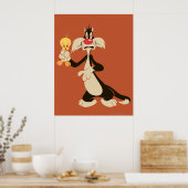 Poster SYLVESTER™ avec TWEETY™ (Cuisine)
