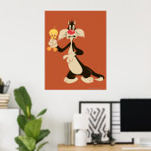 Poster SYLVESTER™ avec TWEETY™ (Bureau à domicile)
