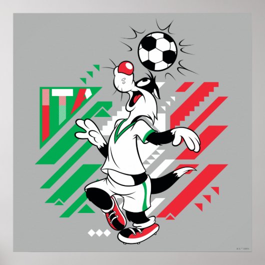 Poster SYLVESTER™ Team Italy Soccer Graphic (Devant)