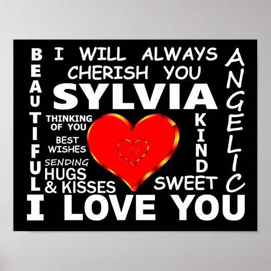 Poster Sylvia I Love You (Devant)