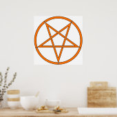 Poster SYMBOLE 5 POINTS Star Pentagram Comic classique (Cuisine)
