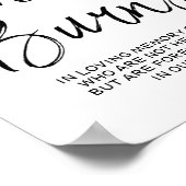 Poster Symbole 8x10 de cette bougie brûle le mémorial (Coin)