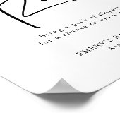 Poster SYMBOLE À REQUIN Baby shower Moderne (Coin)