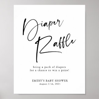 Poster SYMBOLE À REQUIN Baby shower Moderne