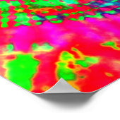 Poster SYMBOLE Abstrait DE Cravate Psychédélique-Dye DE L (Coin)