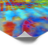 Poster SYMBOLE Abstrait DE Cravate Psychédélique-Dye DE L (Coin)