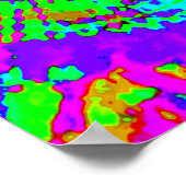 Poster SYMBOLE Abstrait DE Cravate Psychédélique-Dye DE L (Coin)