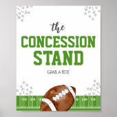 Poster Symbole alimentaire d'anniversaire du stand de foo (Devant)