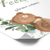 Poster Symbole alimentaire de Baby shower de verdure pour (Coin)