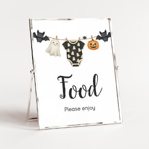 Poster Symbole alimentaire du Baby shower de la ligne de