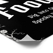 Poster Symbole alimentaire Éffrayant squelette d'Hallowee (Coin)