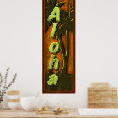 Poster Symbole Aloha (Cuisine)