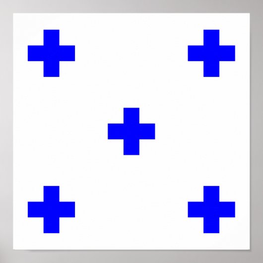 Poster symbole alphabétique maritime zéro (Devant)