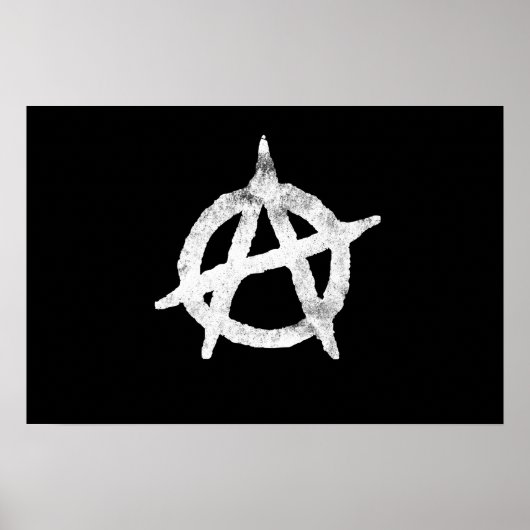 Poster symbole anarchique 'cercle a'