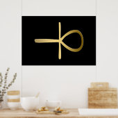 Poster Symbole Ankh cross-égyptien (Cuisine)