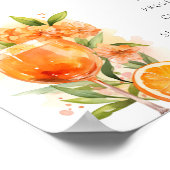 Poster Symbole Aperol Spritz Signature Fête des mariées b (Coin)