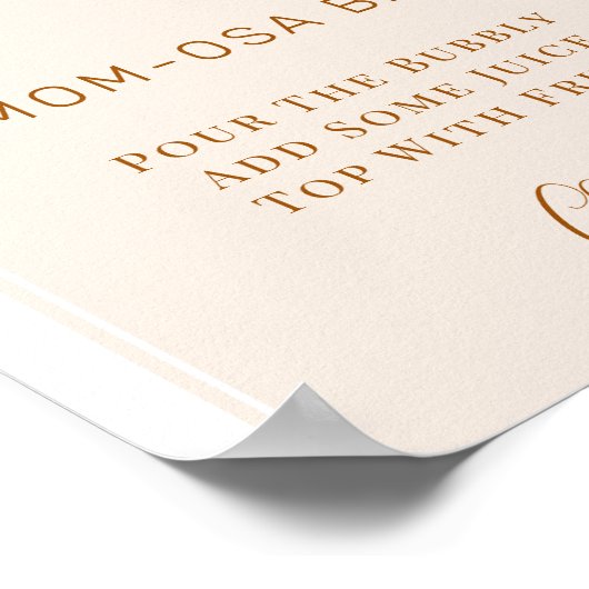 Poster Symbole Arch Orchard Pampas Baby shower en herbe M (Coin)