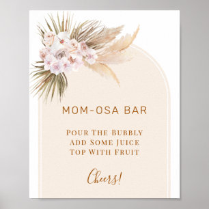 Poster Symbole Arch Orchard Pampas Baby shower en herbe M