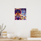 Poster Symbole astrologique Horoscope Librairie Zodiac (Cuisine)