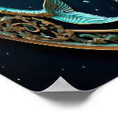 Poster Symbole astrologique Pisces (Coin)