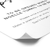 Poster SYMBOLE Baby shower À CASSE DE TEMPS EVERLEIGH (Coin)