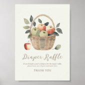 Poster SYMBOLE Baby shower Apple (Devant)