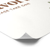 Poster Symbole Baby shower Boho Cactus Faveurs (Coin)