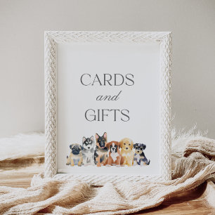 Poster Symbole Baby shower Chien Chien Chien Chien Chien 