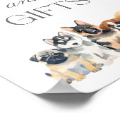 Poster Symbole Baby shower Chien Chien Chien Chien Chien  (Coin)