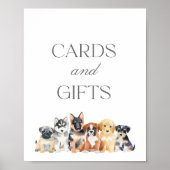 Poster Symbole Baby shower Chien Chien Chien Chien Chien  (Devant)