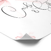 Poster Symbole Baby shower de la ceinture rose Coquette (Coin)