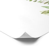 Poster SYMBOLE Baby shower DE LA LETTRE Rose DOUCE (Coin)